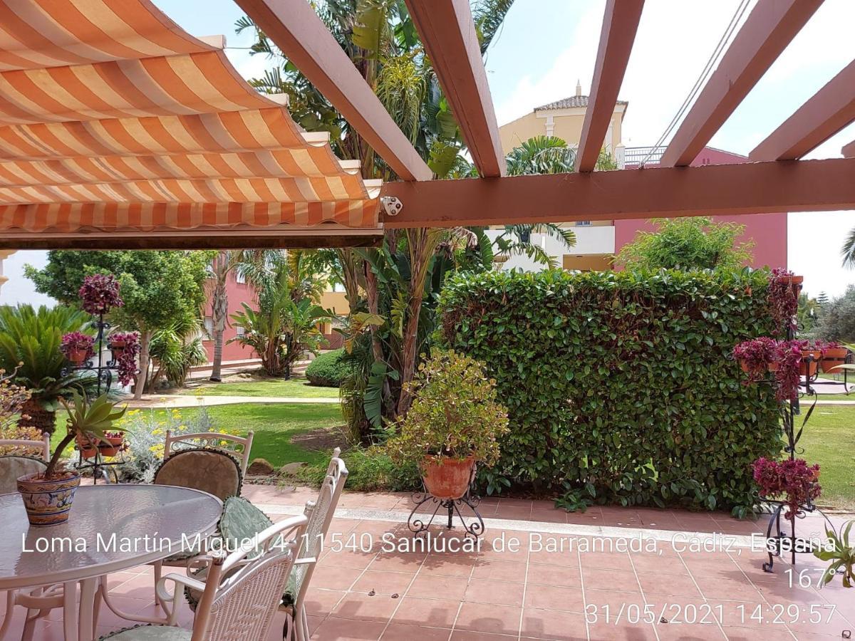 Bajo Con Terraza Piscina Y Jardin Daire Sanlúcar de Barrameda Dış mekan fotoğraf